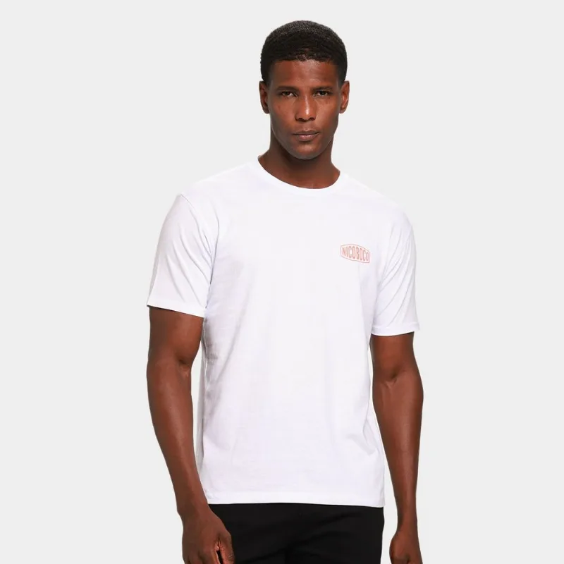 Camiseta Nicoboco Básica Sparrow Masculina - Masculino - Branco