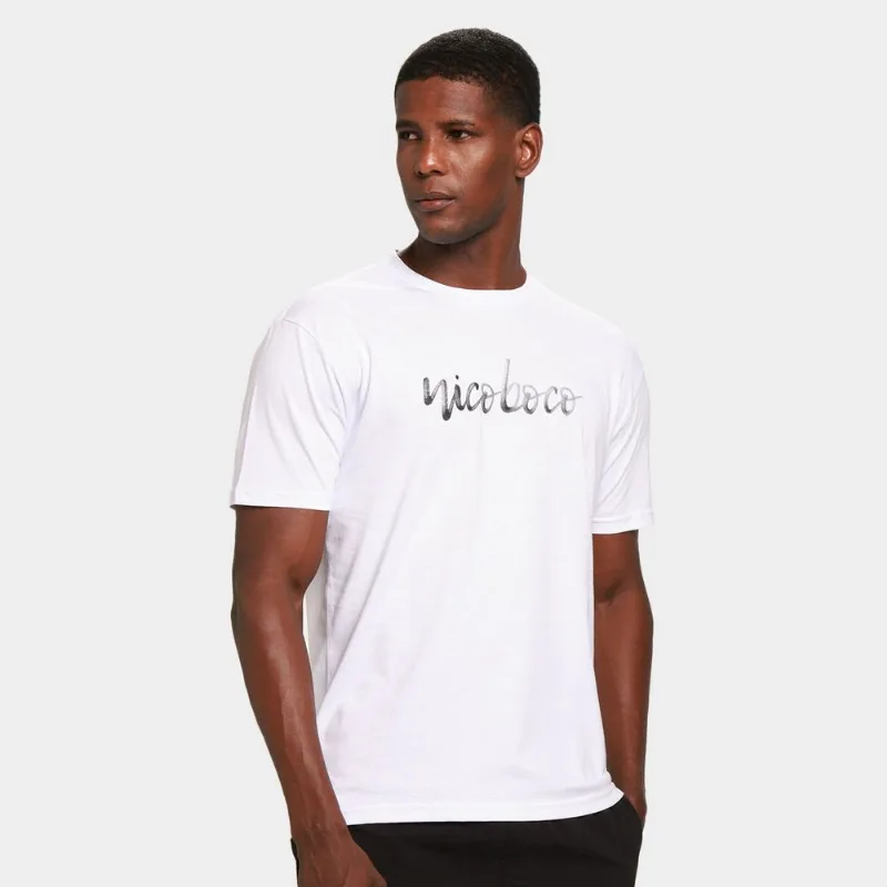 Camiseta Nicoboco Básica Masculina - Masculino - Branco