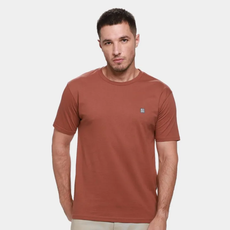 Camiseta Nicoboco Básica Dacota Masculina - Masculino - Marrom