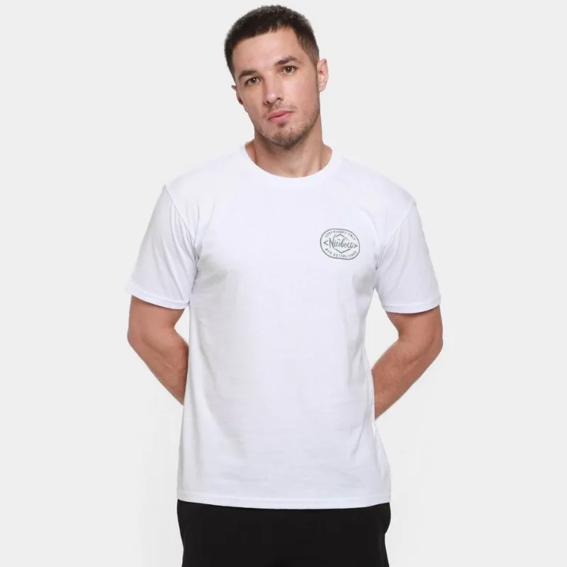 Camiseta Nicoboco Básica Outline Masculina - Masculino - Branco