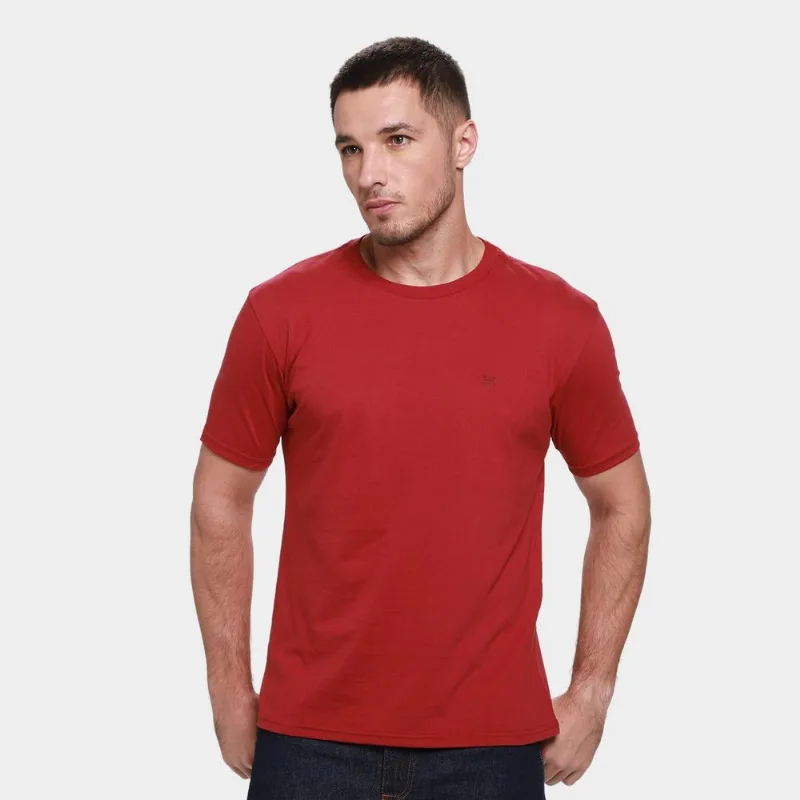 Camiseta Nicoboco Básica Skeg Masculina - Masculino - Vinho