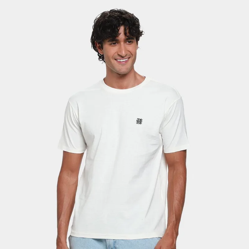 Camiseta Nicoboco Crayon Masculina - Masculino - Off White
