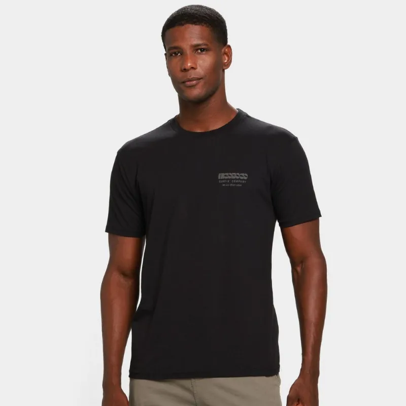 Camiseta Nicoboco Básica Fluffy Masculina - Masculino - Preto