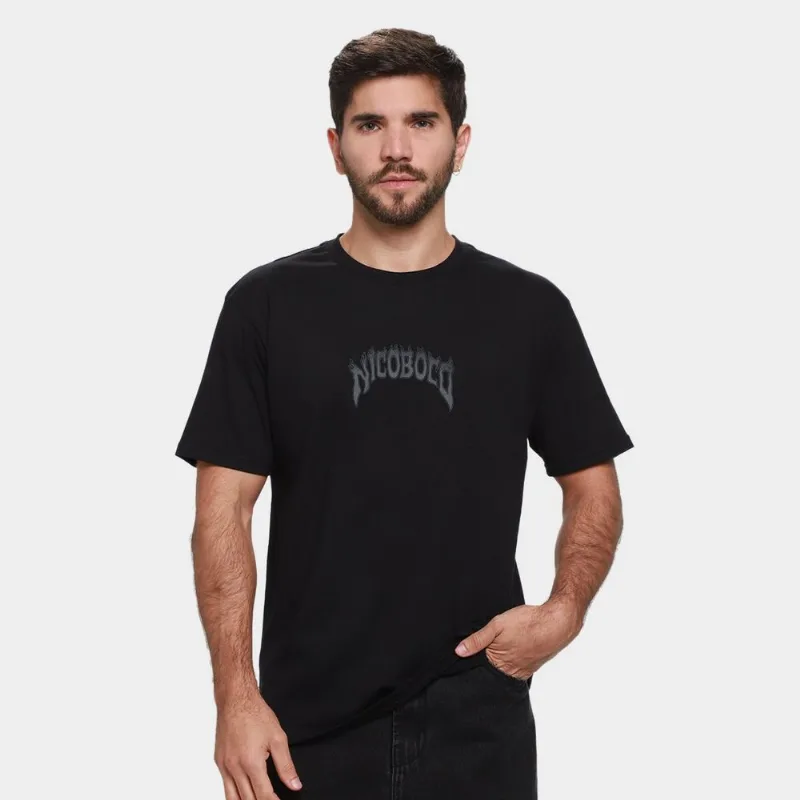 Camiseta Nicoboco Básica Star Masculina - Masculino - Preto