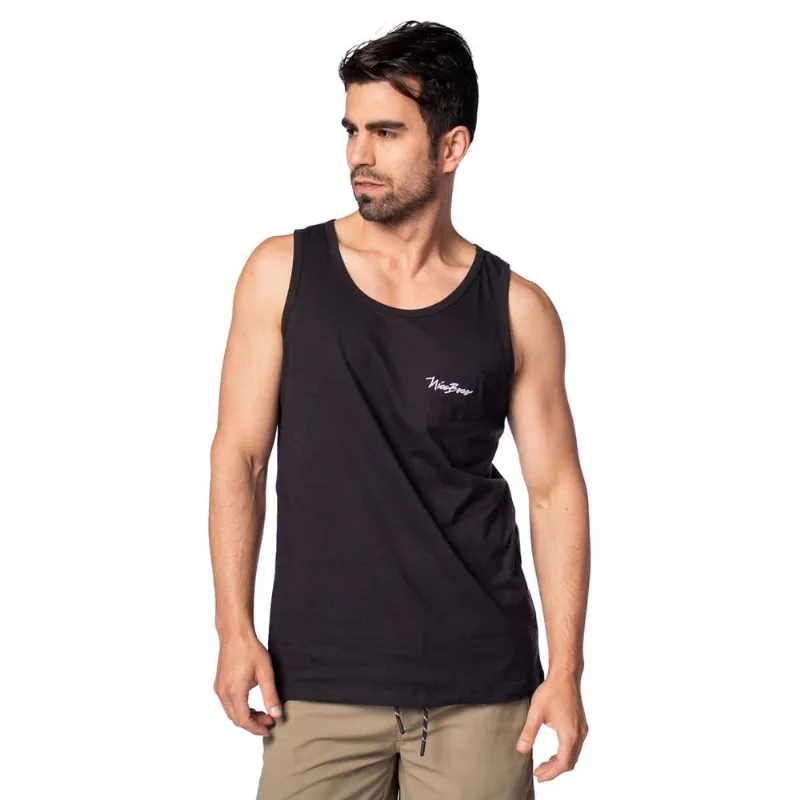 Regata Masculina Nicoboco Slim Fit Logo Bordado Preto - GG