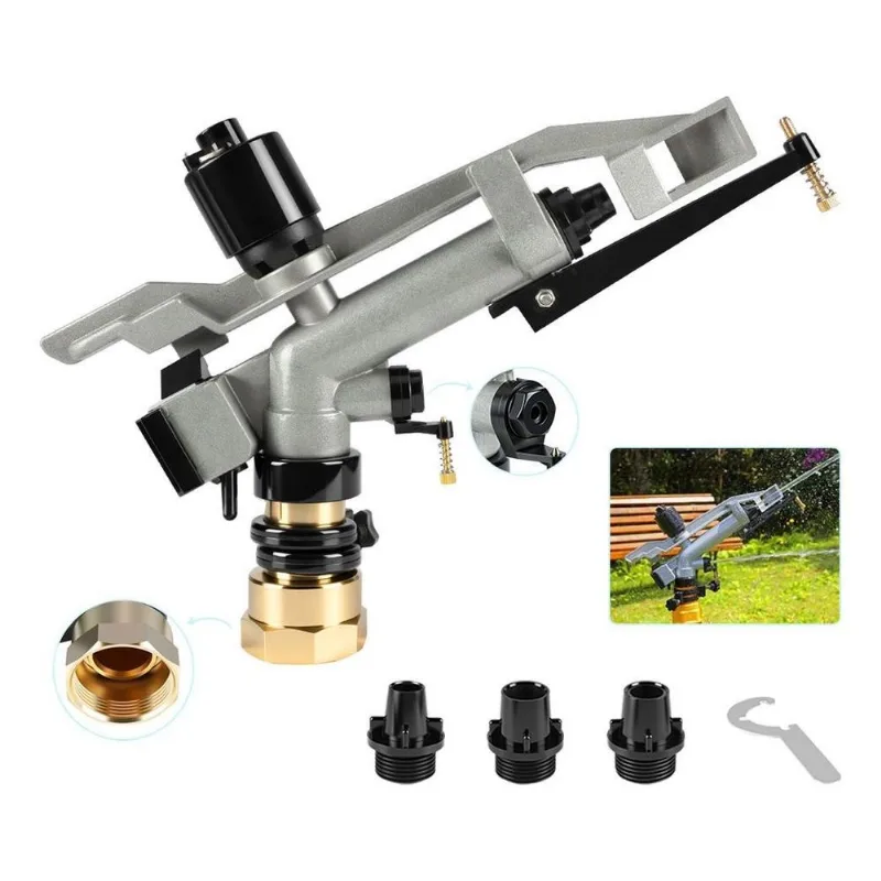 Kit 4 Und Aspersor Canhão Premio Agricola Irrigador Metálico