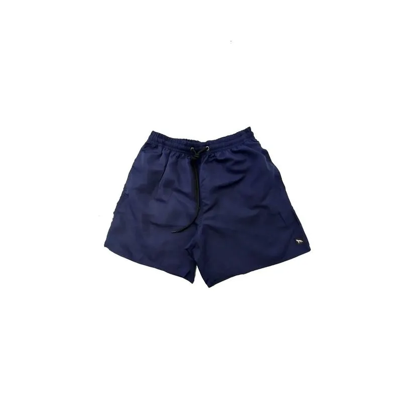 Shorts Boxer Acostamento Liso Azul
