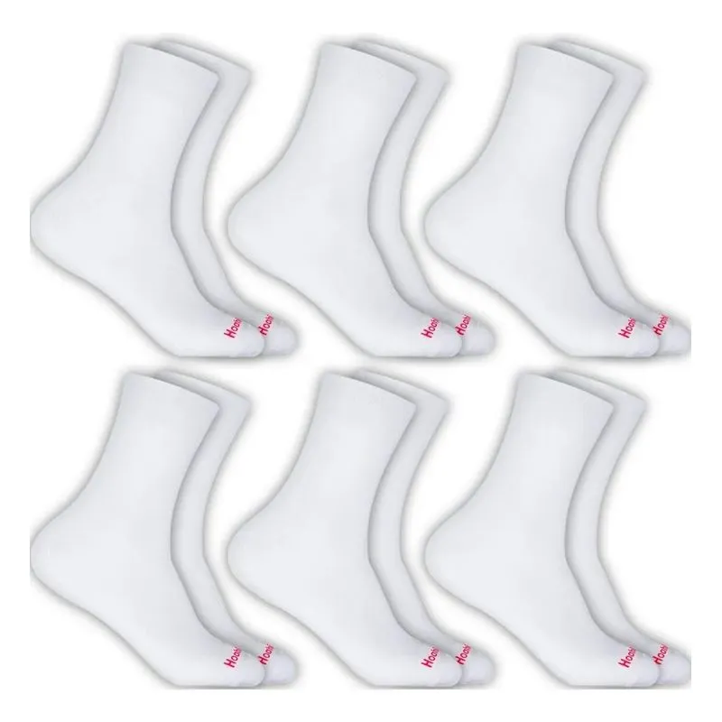 3x Kit 6 Pares Meias Hoahi Cano Médio Alto Atoalhada Academi