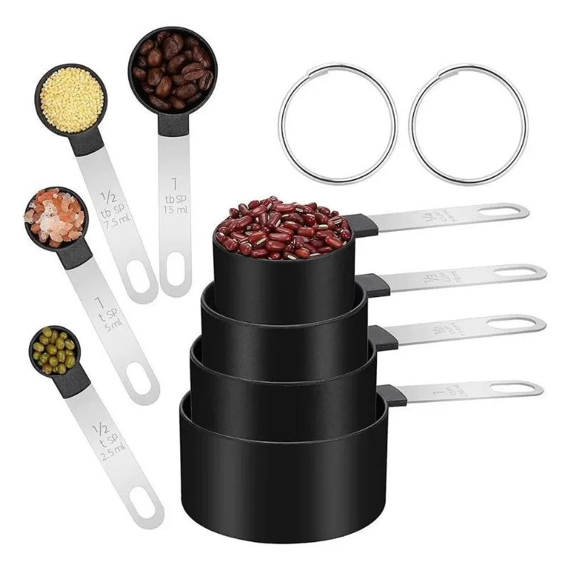 3x Medidores De Cozinha Colheres Medidor Culinario Copo Dosa
