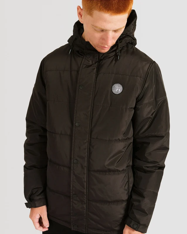 Jaqueta Volcom Forrada Innersection Black GG / Preto