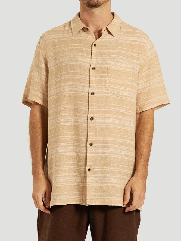 Camisa Manga Curta Amarela Hurley Oceanside P / Amarelo