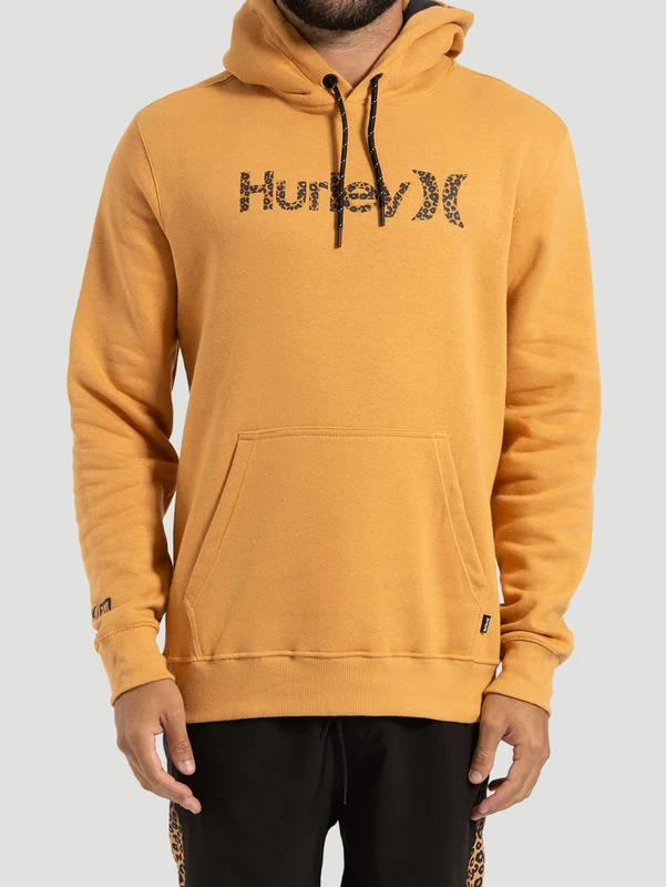 Moletom Canguru Hurley Toledo Basic M / Caramelo