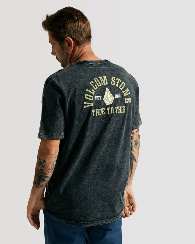 Camiseta Volcom Regular Ranchamingo Preto P / PRETO MARMORIZADO