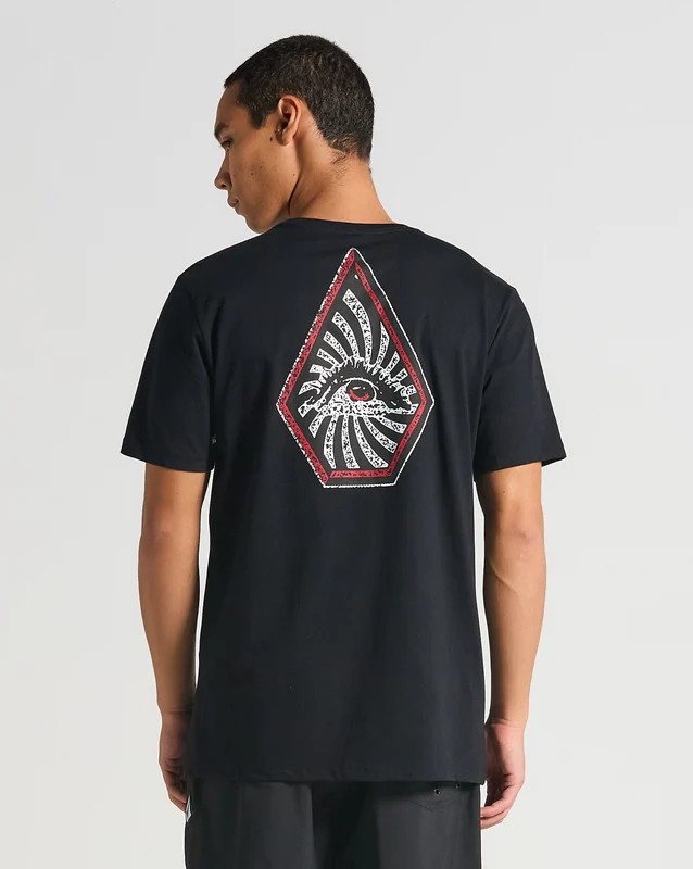 Camiseta Volcom Surf Vitals Jack Preta G / Preto