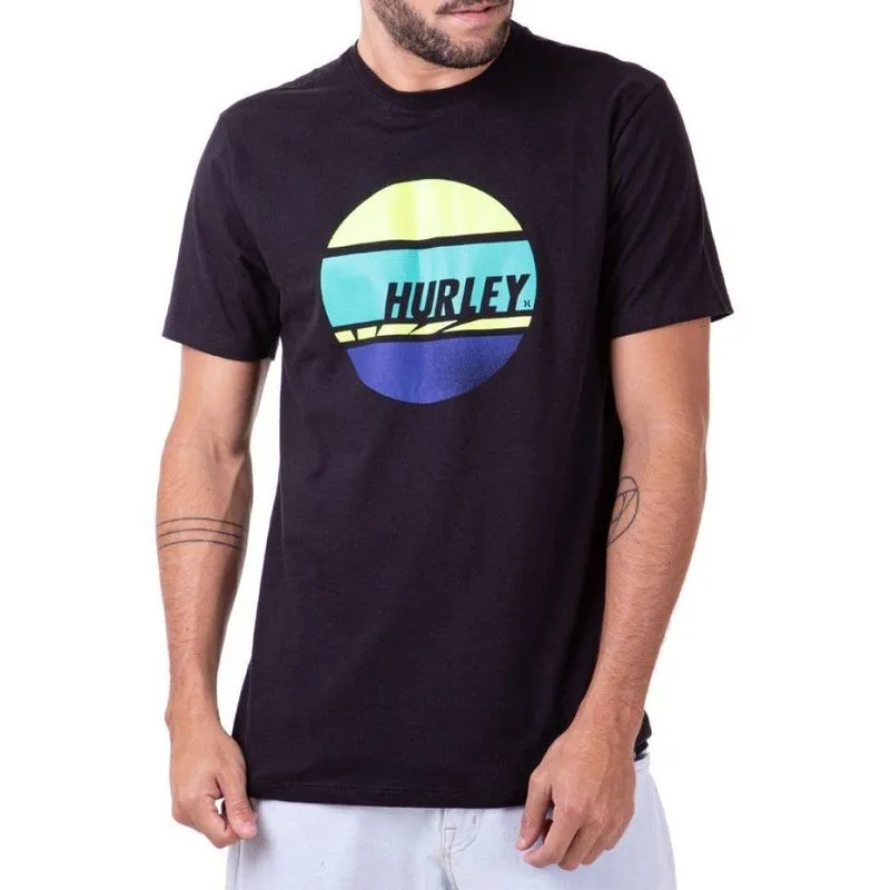 Camiseta Hurley Concrect Circle Masculina Preto G / preto