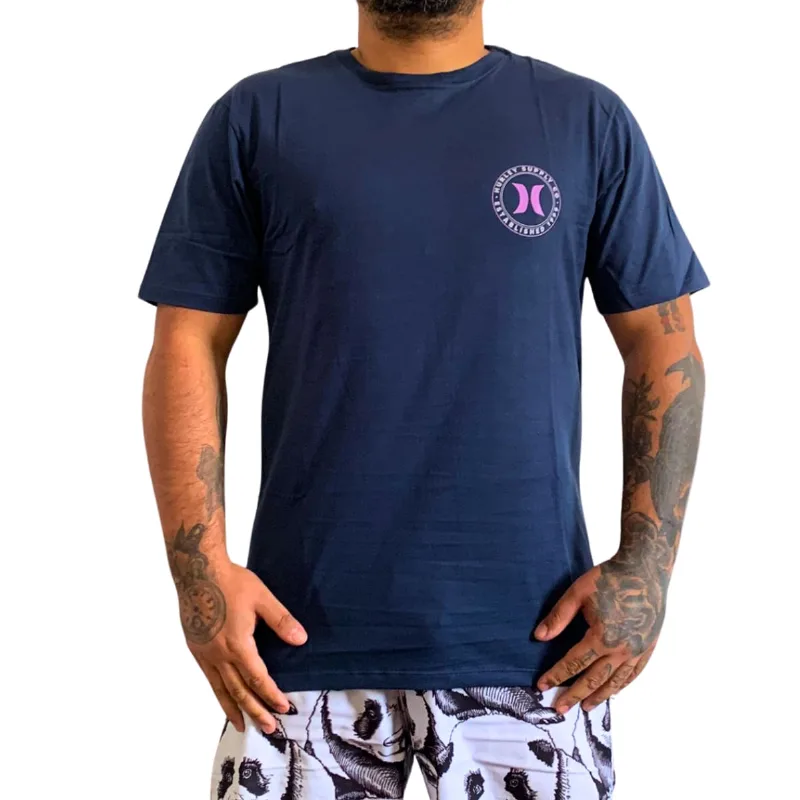Camiseta Hurley Silk Team Pe Manga Curta