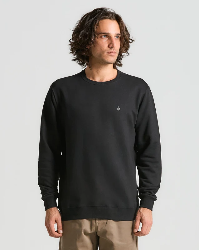 Moletom Volcom Careca Single Stone Preto G / PRETO