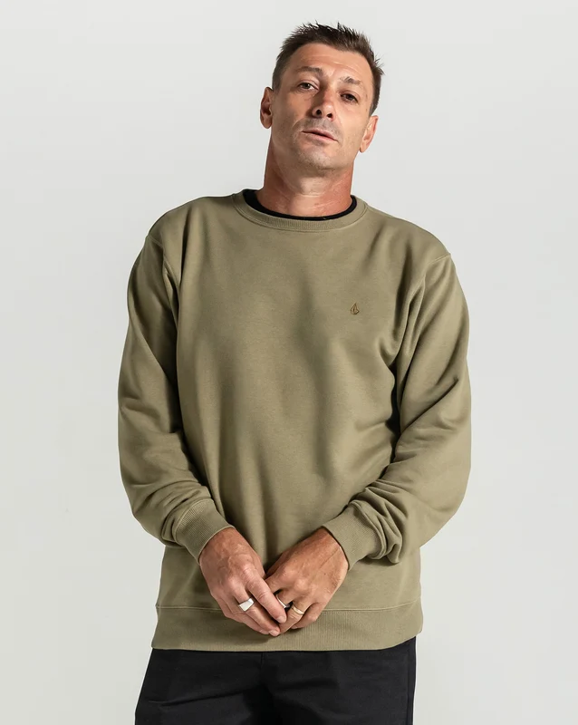 Moletom Volcom Careca Single Stone Verde P / VERDE