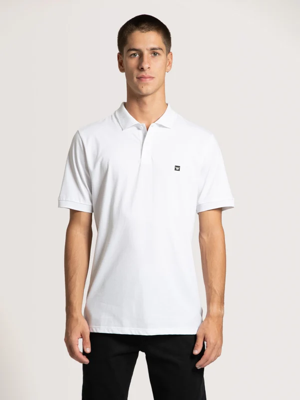 Camisa Gola Polo Branca Hang Loose Classic M / BRANCO