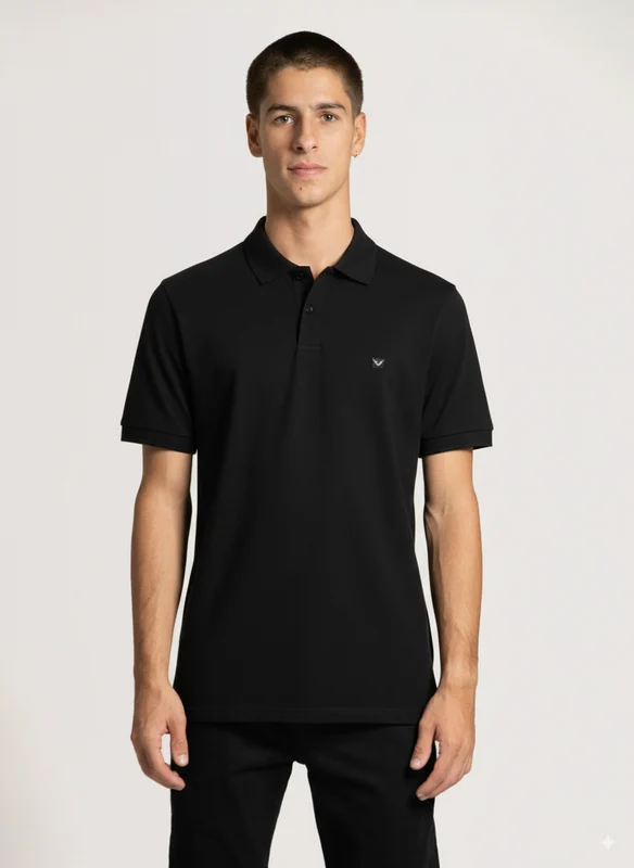Camisa Gola Polo Preta Hang Loose Classic M / Preto