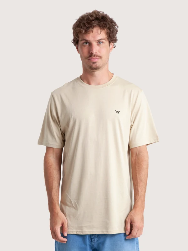 Camiseta Especial Hang Loose Basic Logo Caqui G / CAQUI