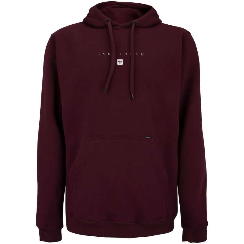 Blusa de Moletom Masculina Hang Loose Canguru com Capuz Cloud Vermelho GG
