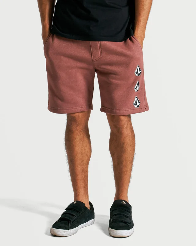 Bermuda Moletom Volcom Iconic Stone Vinho G / VINHO