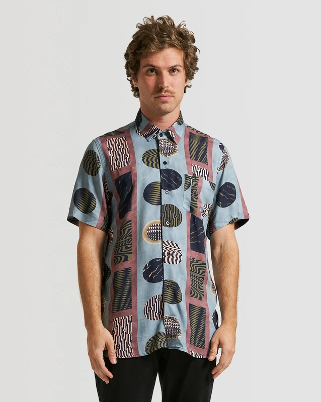 Camisa Volcom Square Peg Azul M / AZUL