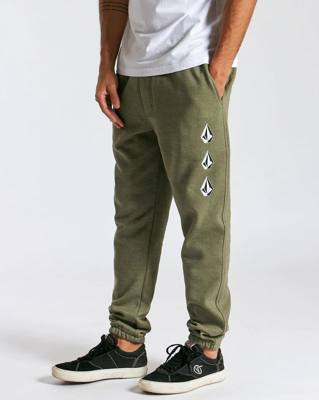 Calça Moletom Volcom Iconic Stone Verde M / MESCLA VERDE