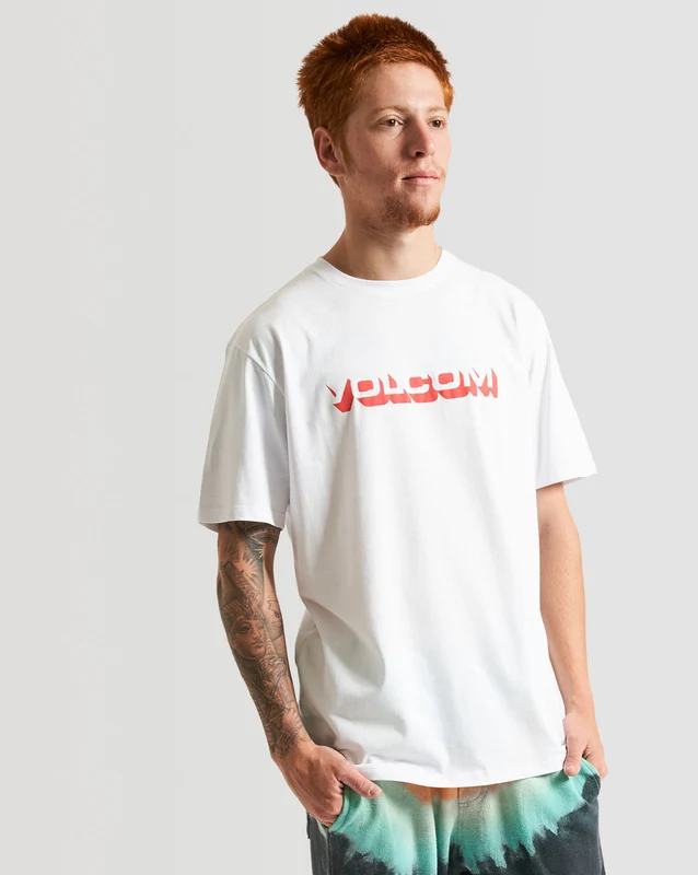 Camiseta Volcom Regular Stonedeep Branca M / Branco