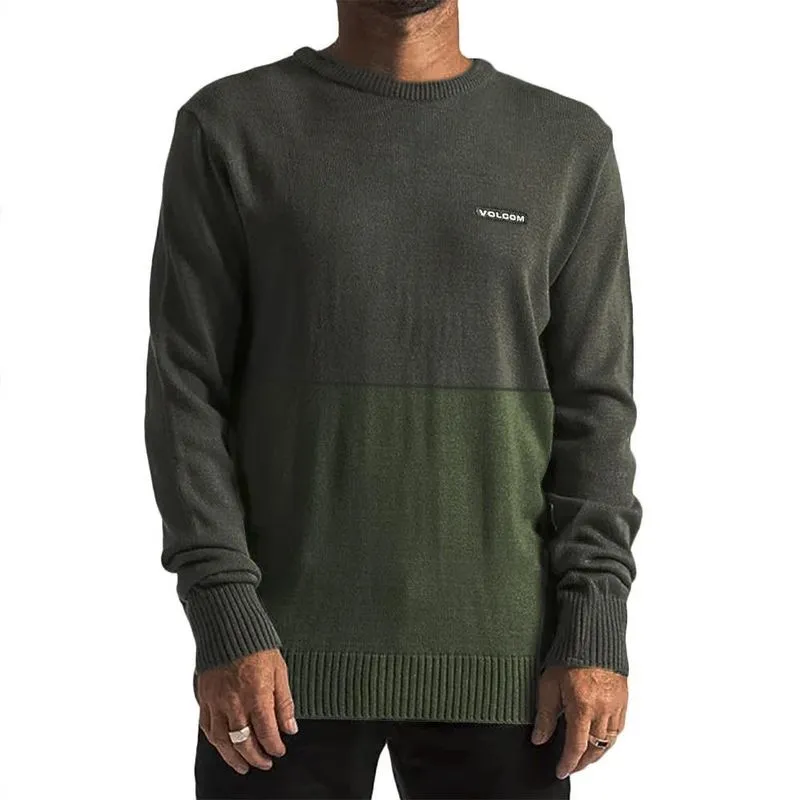 Moletom Volcom Tricot Stone Block Masculino Verde Mescla GG / verde