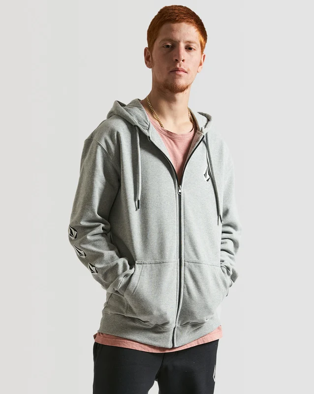 Moletom Volcom Canguru Iconic Cinza M / Cinza