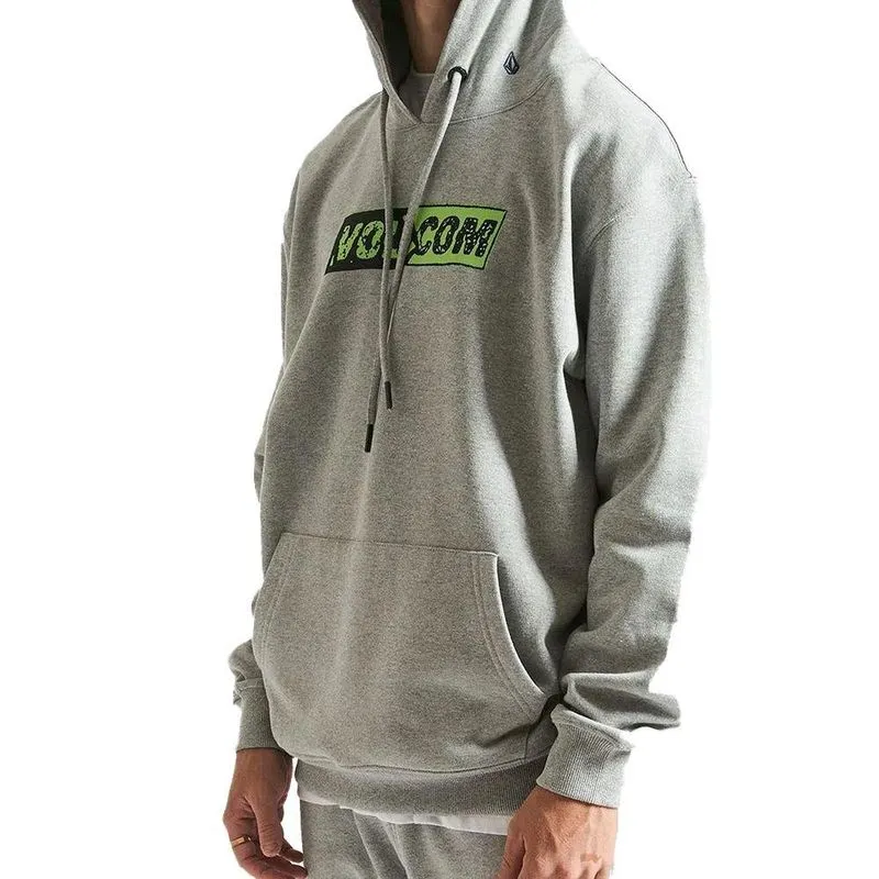 Moletom Volcom Canguru Stone Split Masculino Cinza Mescla GG / cinza