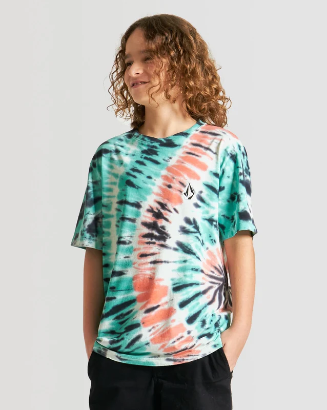 Camiseta Volcom Especial Regular Iconic Dye Juvenil 12 / TIE DYE