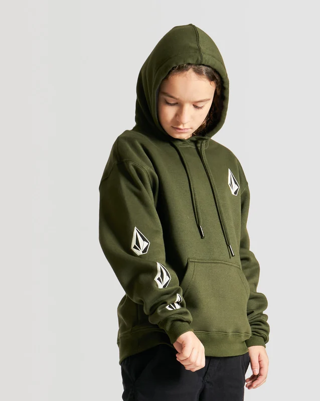 Moletom Volcom Canguru Iconic Juvenil Verde 8 / Verde