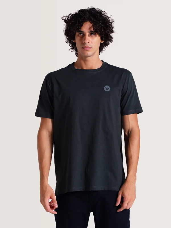 Camiseta Cinza Manga Curta Hang Loose Flower M / Cinza