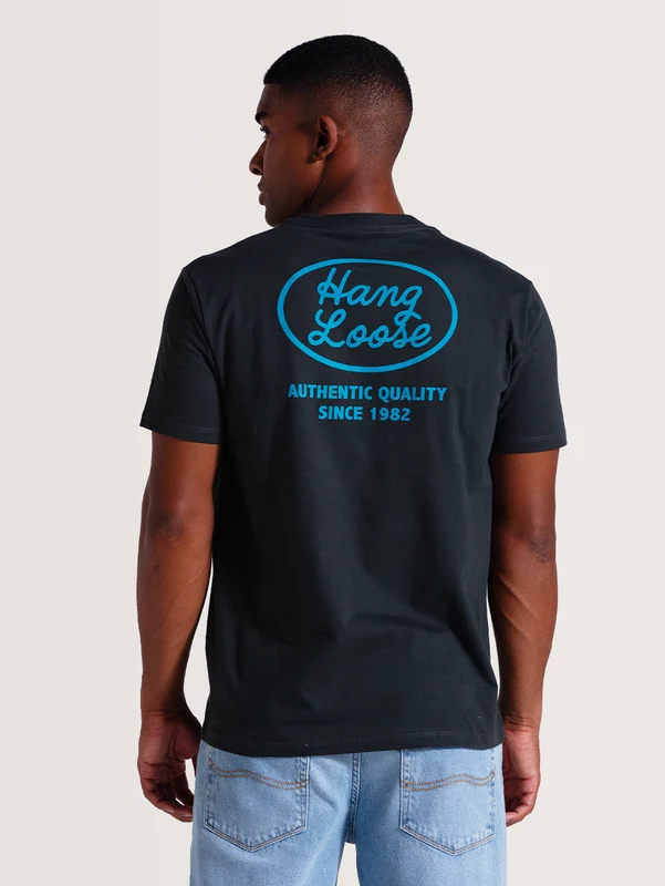 Camiseta Cinza Manga Curta Hang Loose Cali P / Cinza