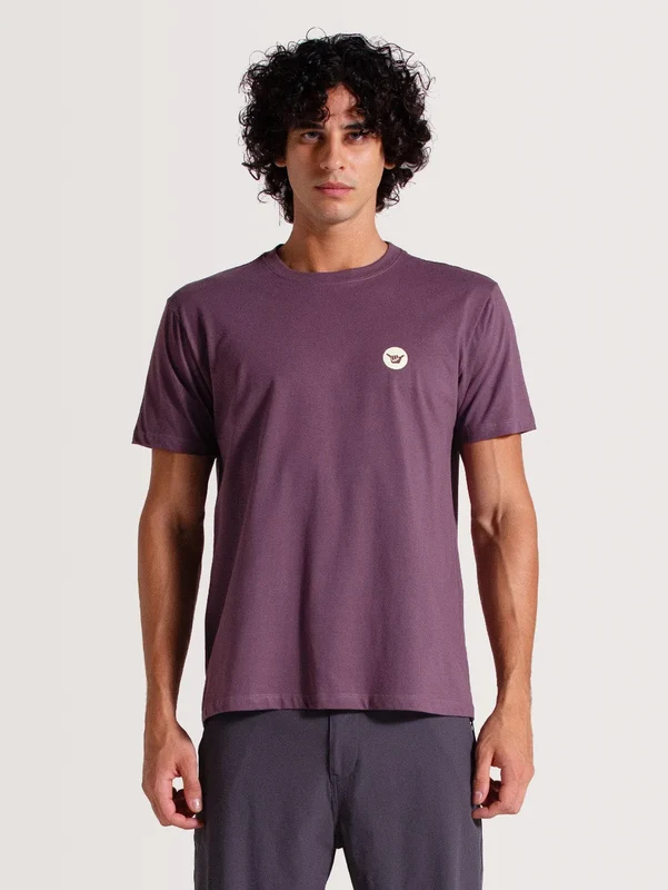Camiseta Violeta Manga Curta Hang Loose Enjoy GG / Roxo