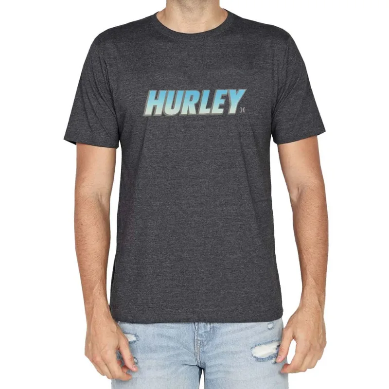 Camiseta Hurley Fastlane Mescla Preto