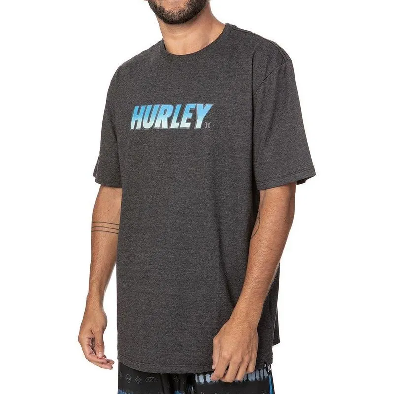 Camiseta Hurley Fastlane Masculina Preto Mescla GG / chumbo
