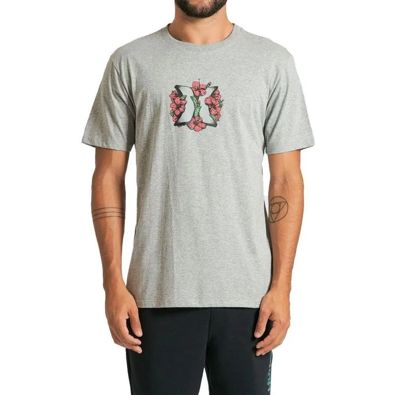 Camiseta Hurley Rose Masculina Cinza Mescla P / cinza