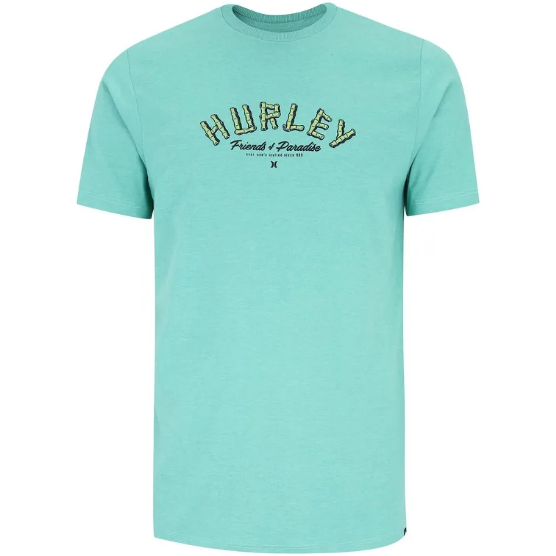Camiseta Hurley Manga Curta Silk Friendsof Paradise - Masculina Verde GG