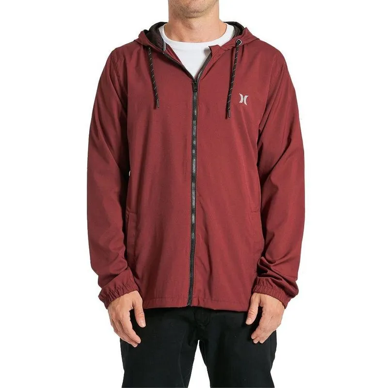 Jaqueta Hurley Windbreaker Cold Masculina Vinho P / vermelho