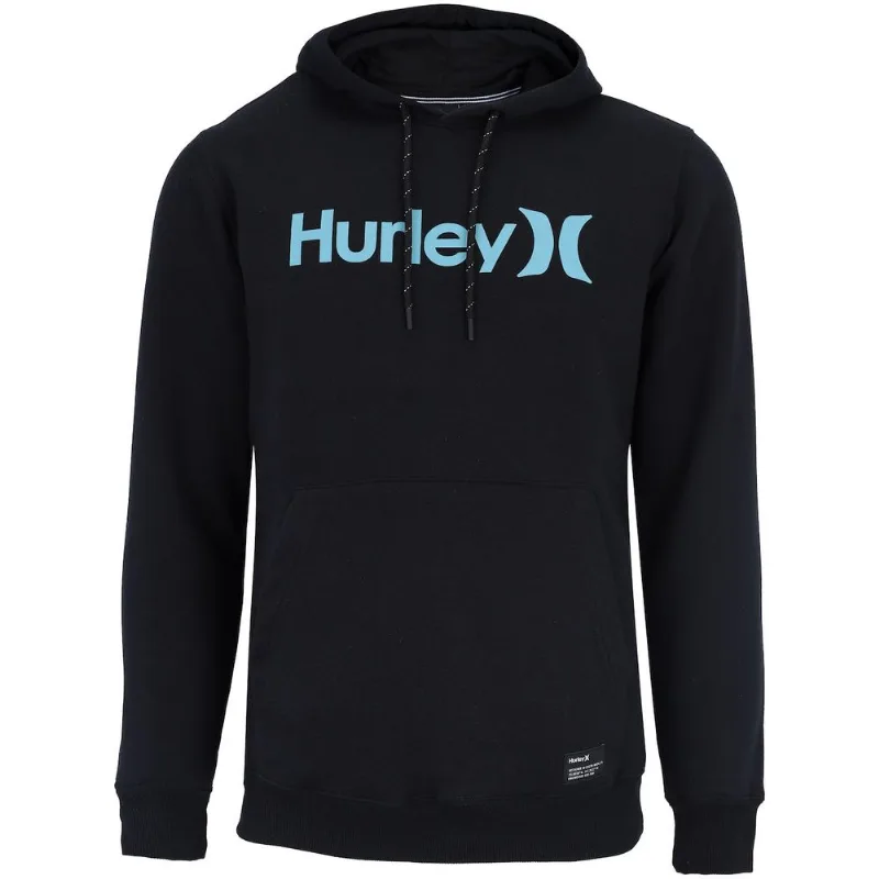 Blusa de Moletom Hurley Masculina Fechada com Capuz O&O Solid Preto GG