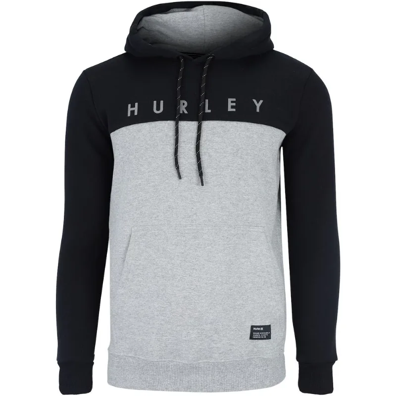 Blusa de Moletom Hurley Masculina Fechada com Capuz Type Preto P