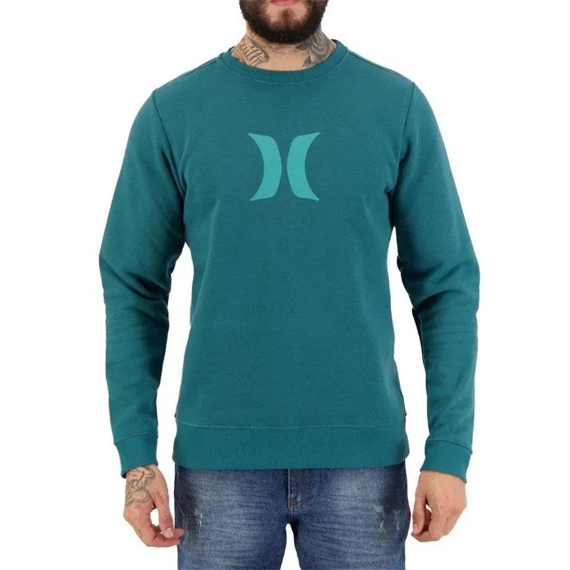 Moletom Hurley Careca Icon Masculino Petróleo G / azul