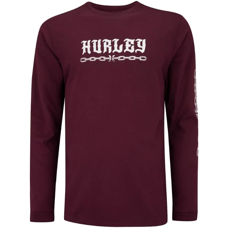 Camiseta Hurley Manga Longa Locals - Masculina Vermelho M
