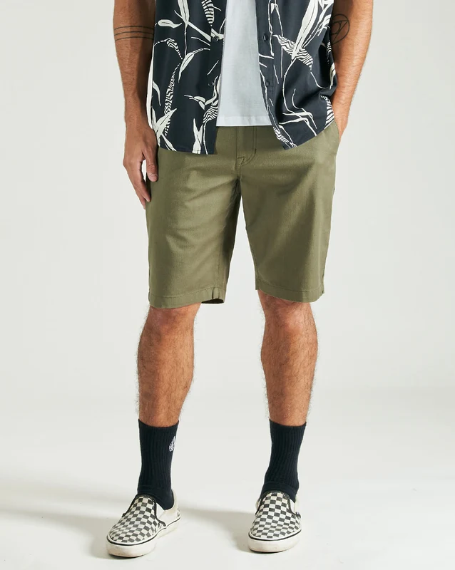 Walkshort Volcom Frickin Modern Stretch Chino Wintermoss 40 / Verde