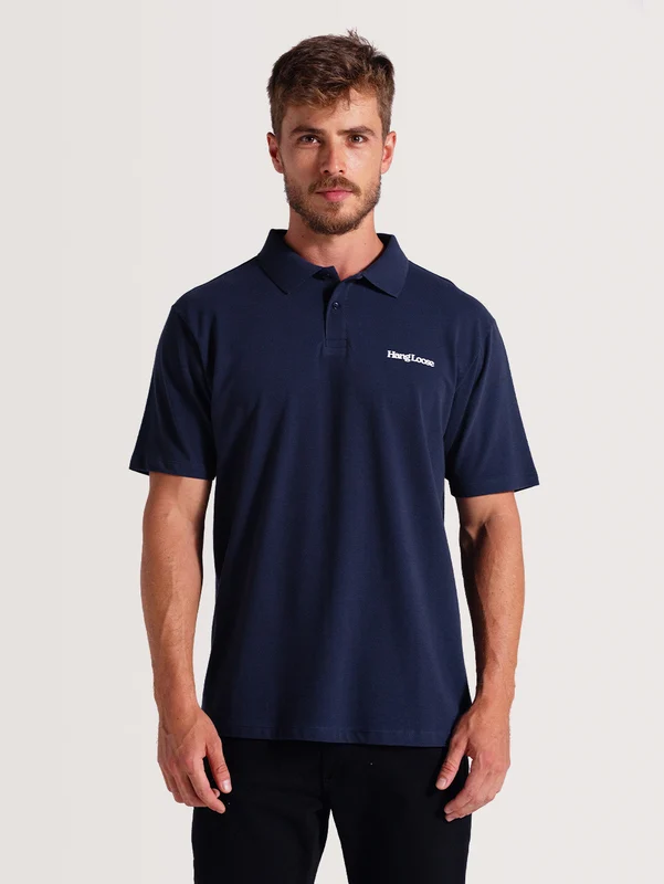 Camisa Gola Polo Azul Hang Loose Basic GG / Azul