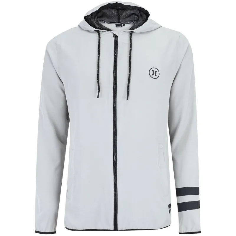 Jaqueta Hurley com Capuz Block Party - Masculina Cinza GG